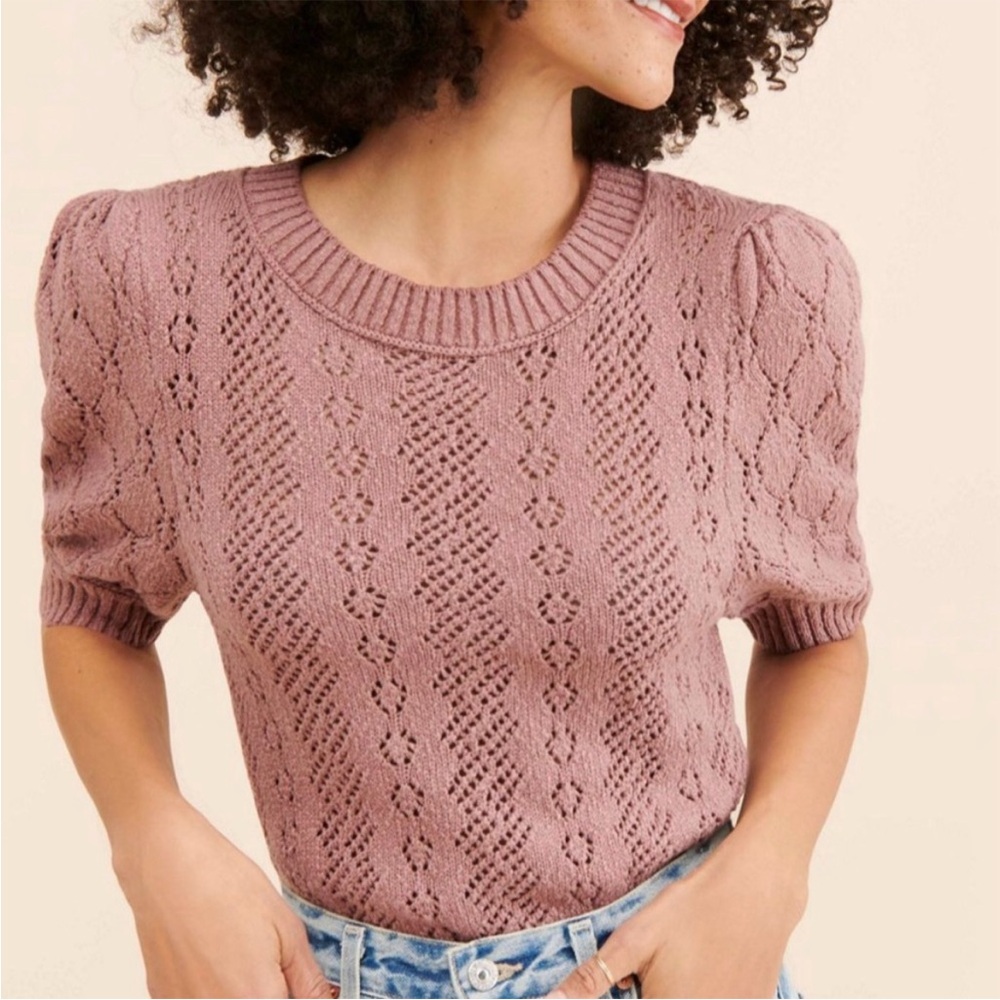 Free People Eloise Knit Pullover Sweater (size S)